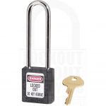 Master Lock 410LT Safety Padlock Black Long Shackle